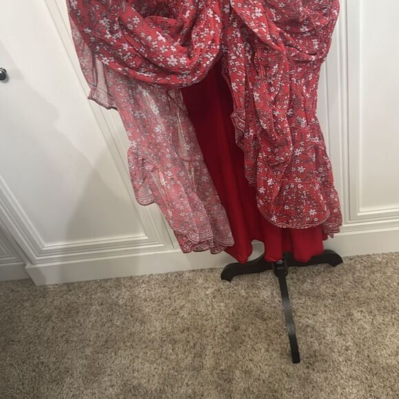 Max Studio Red Floral Dress NWT - Picture 4 of 7